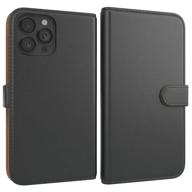 EAZY CASE iPhone 13 Pro Max Klapphülle Book-Schwarz