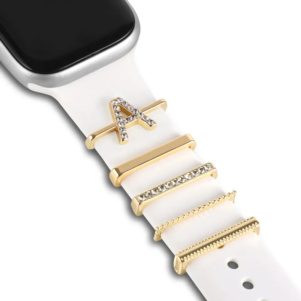 arktisband Buchstabe A Charm Gold Edelstahl