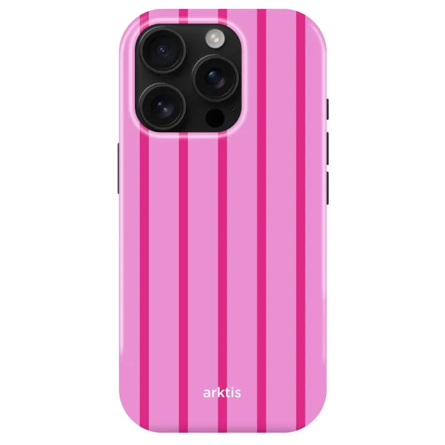 arktis iPhone 15 Pro Hülle Lady Stripes MagSafe