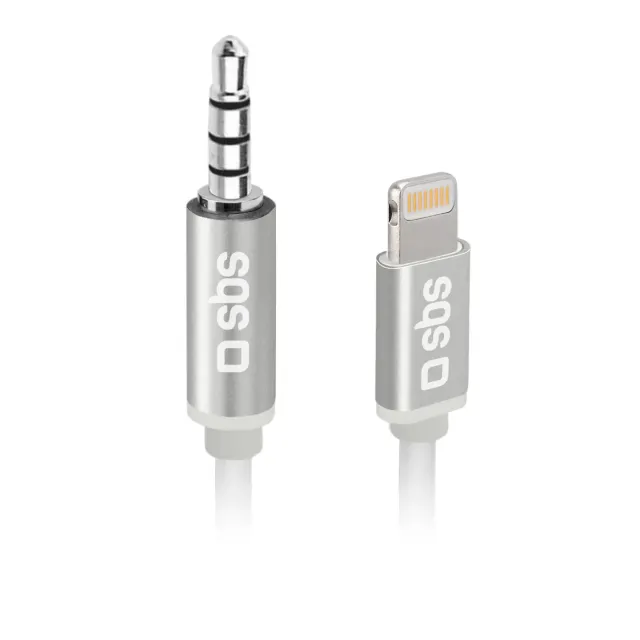 SBS Lightning auf 3,5mm Klinke Adapter 1m Kopfhörer