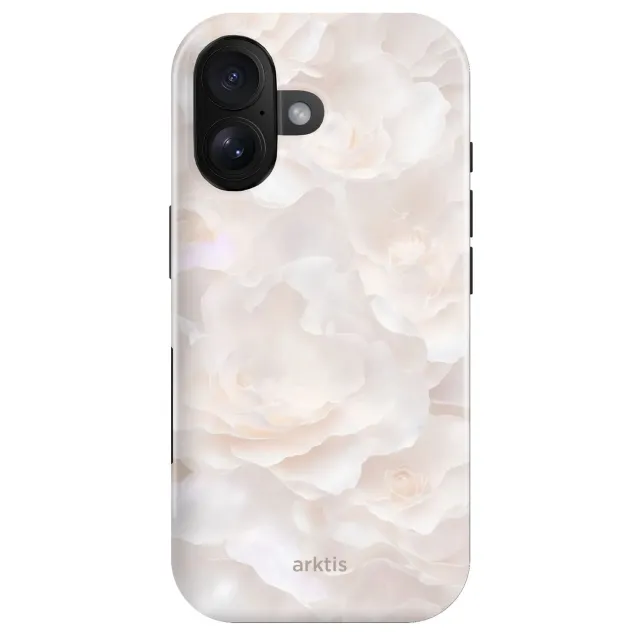 arktis iPhone 16 Hülle Marble Flower mit MagSafe
