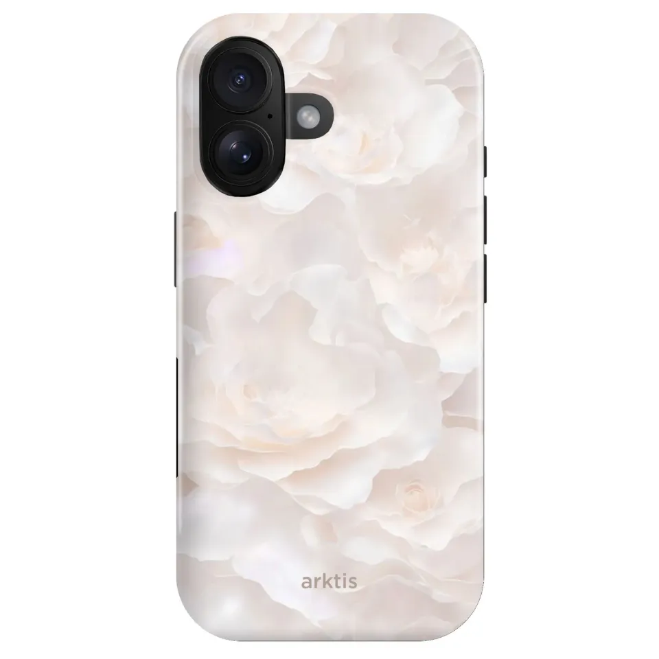 arktis iPhone 16 Hülle Marble Flower mit MagSafe
