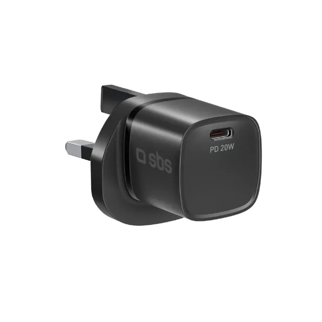 SBS USB-C Ladegerät 20W PD UK-Stecker schnell