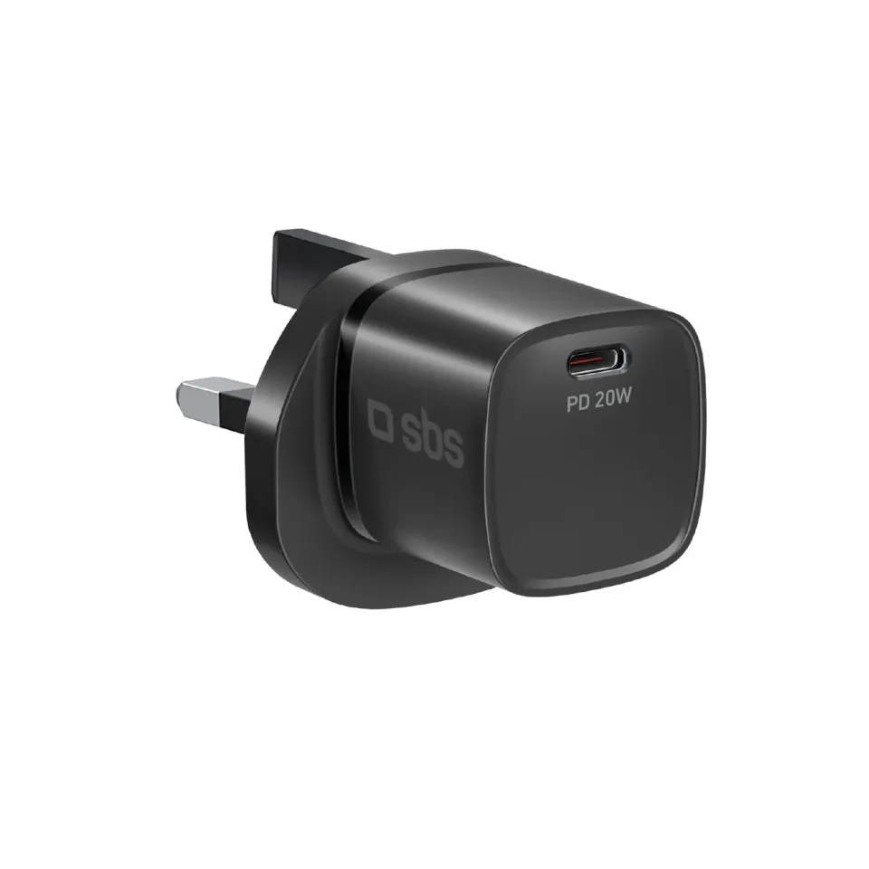 SBS USB-C Ladegerät 20W PD UK-Stecker schnell