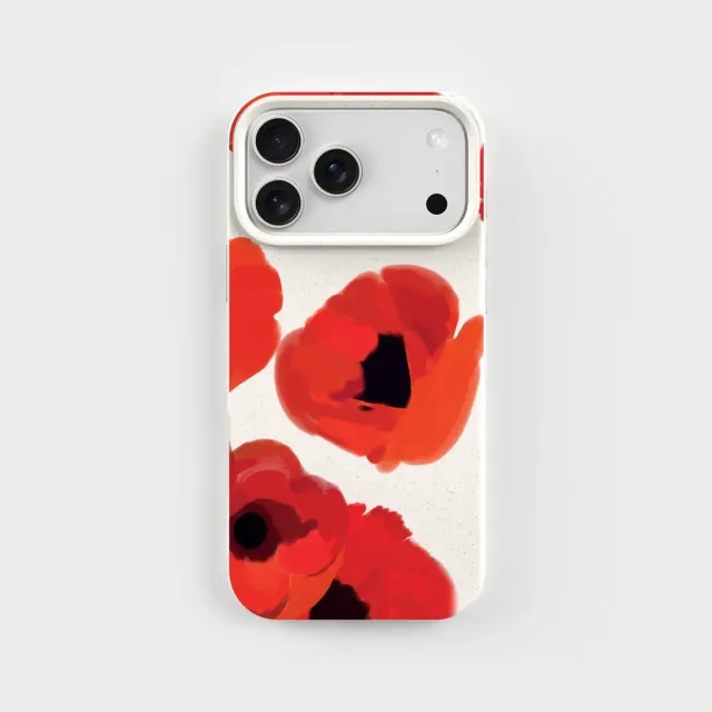 agood company PLNTPRTCT Poppy Handyhülle pflanzlich rot