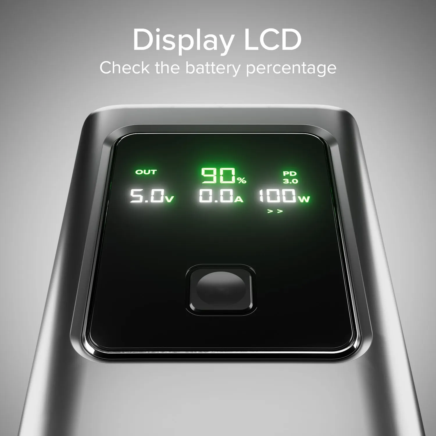 SBS LCD Powerbank 20000 mAh PD 100W schwarz