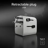 SBS Universal Reiseadapter 2500W 2x USB-A UK US AU