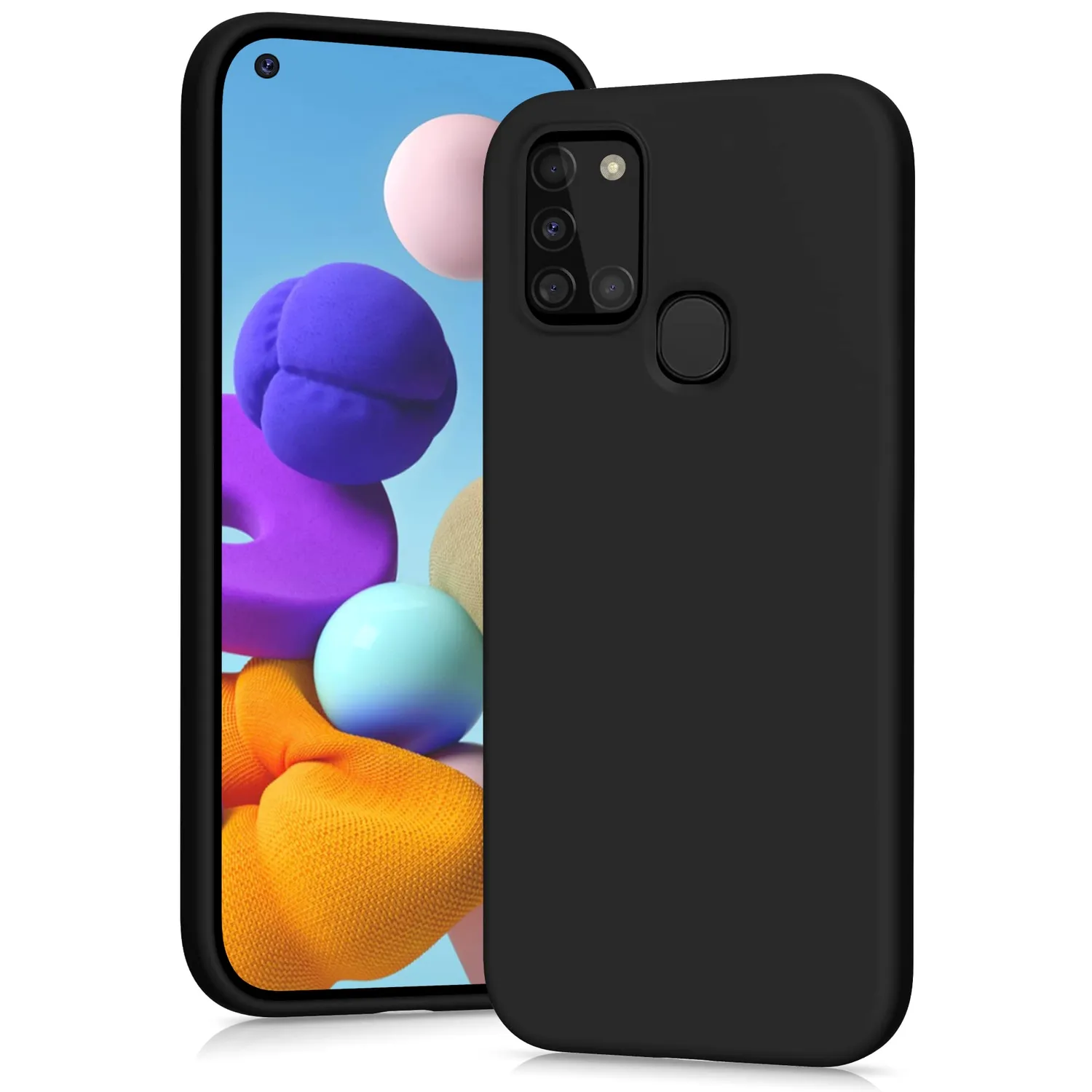 YATWIN Galaxy A52 A52s Silikonhülle Blau Kameraschutz