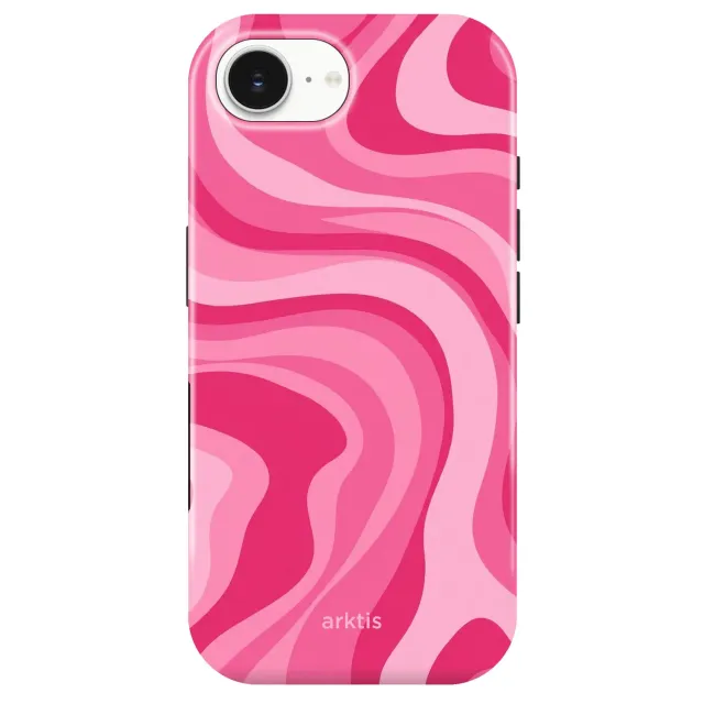 arktis Aura Pink iPhone 17e Hülle mit MagSafe