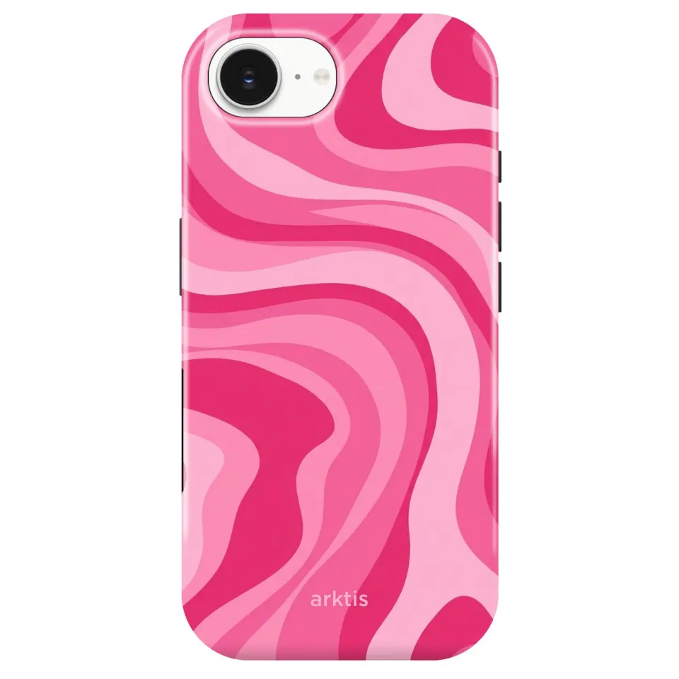 arktis Aura Pink iPhone 17e Hülle mit MagSafe