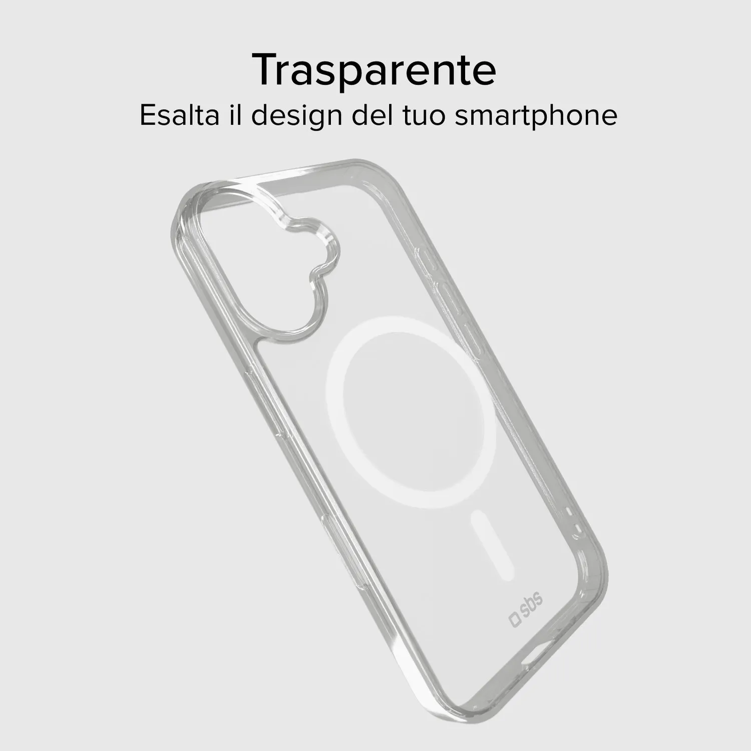 SBS iPhone 17 Handyhülle transparent MagSafe Hardcover