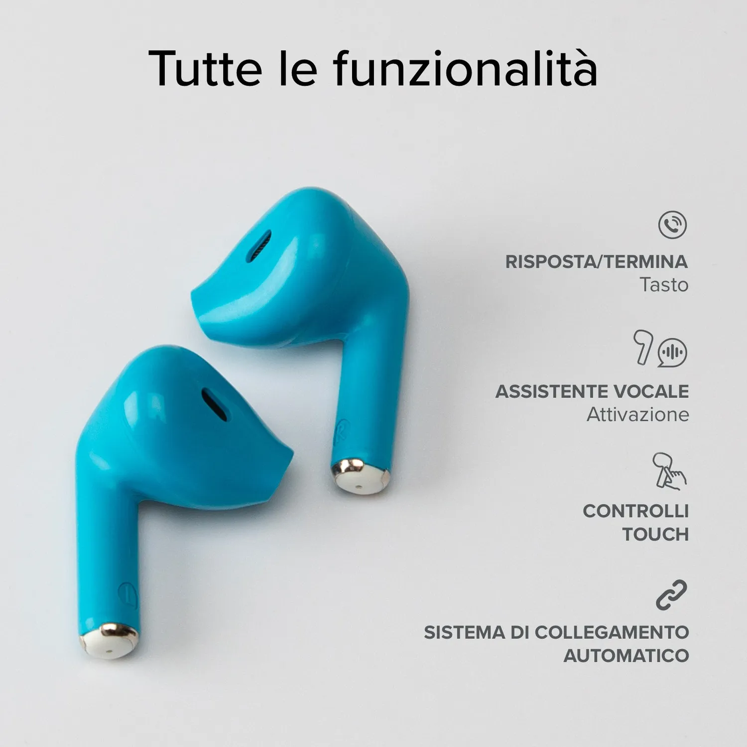 SBS Go Pods TWS Kopfhörer Schwarz Semi In-Ear mit Ladecase