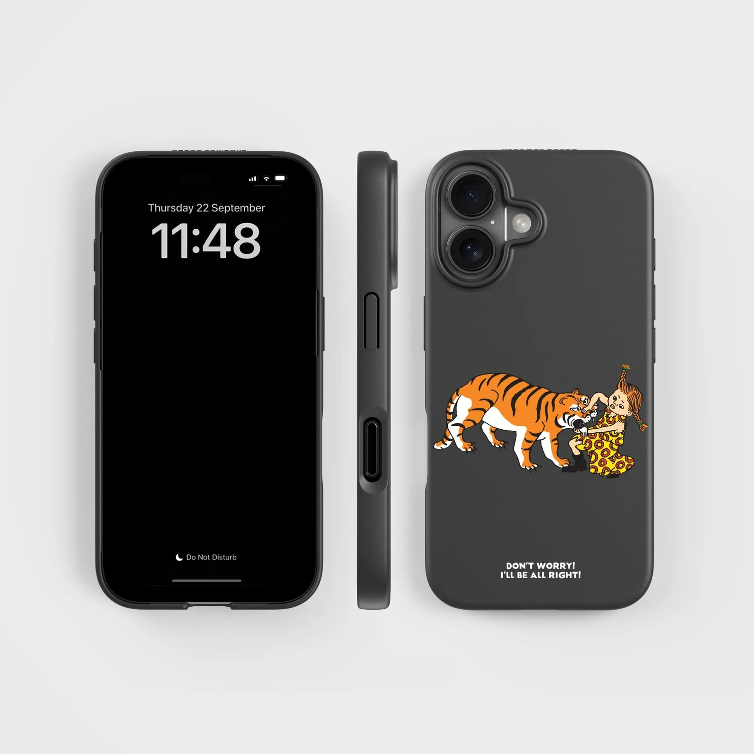agood company PLNTPRTCT iPhone 16 Handyhülle I'll be all right Pippi