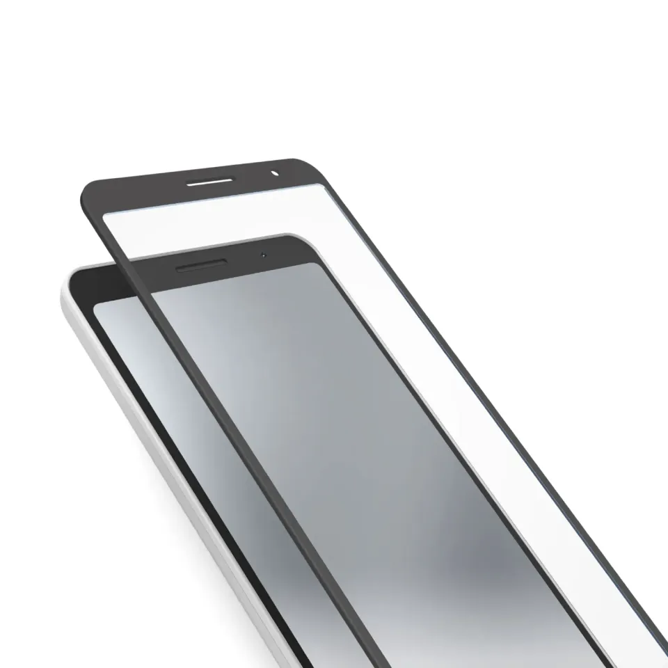 SBS Full Cover Panzerglas für TCL 501 schwarz stoßfest