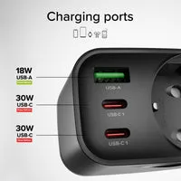 SBS Schuko Wandladegerät 30W USB-Ladegerät PD