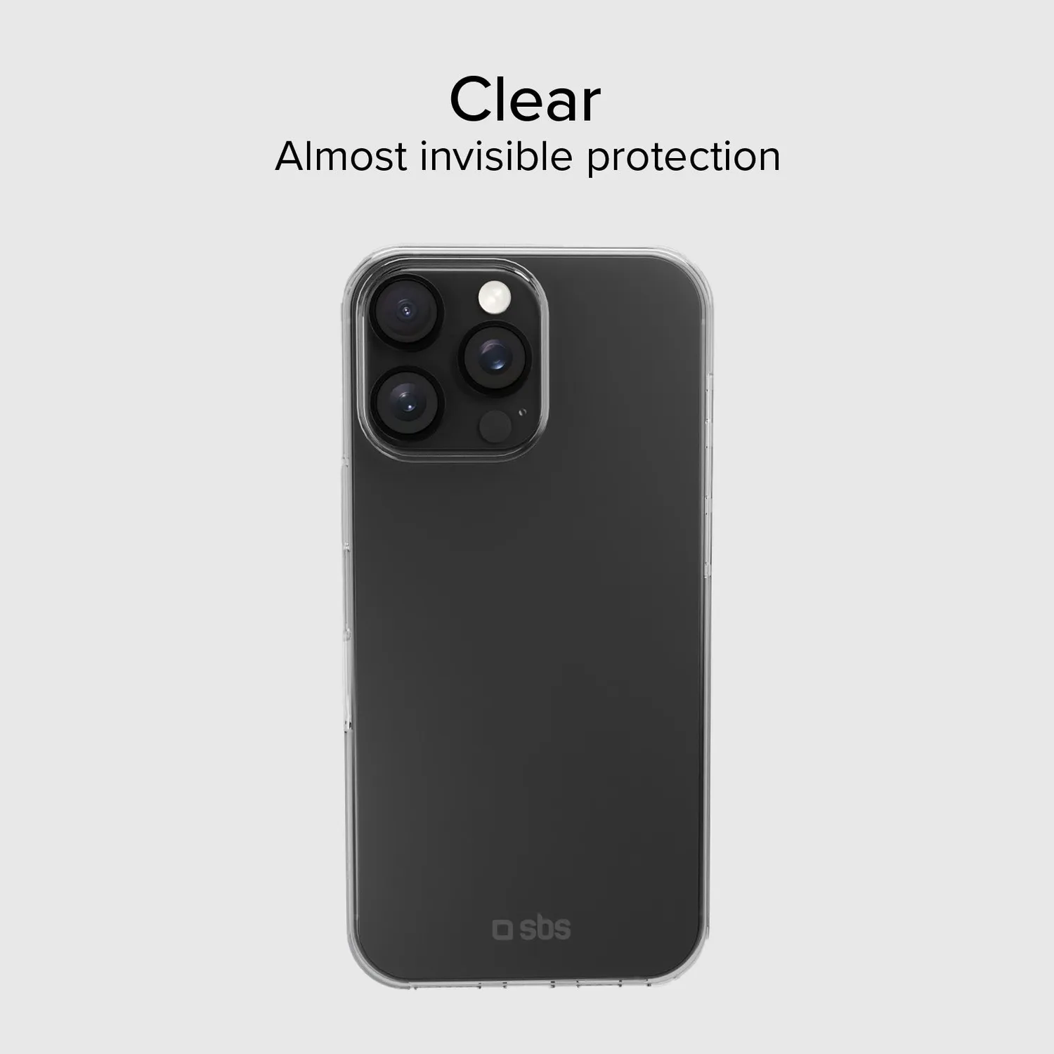 SBS Extreme 360° Hülle für iPhone 16 Pro Max transparent stoßfest