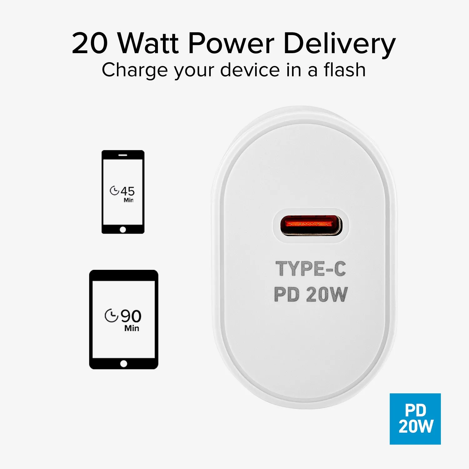 SBS Power Delivery Netzteil 20W USB-C Ladegerät schnell