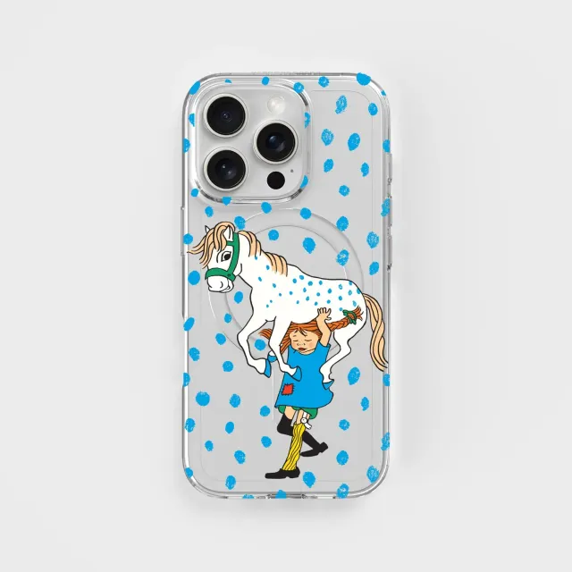 agood company CLRPRTCT iPhone 16 Pro Handyhülle Pippi Carrying Horse klar