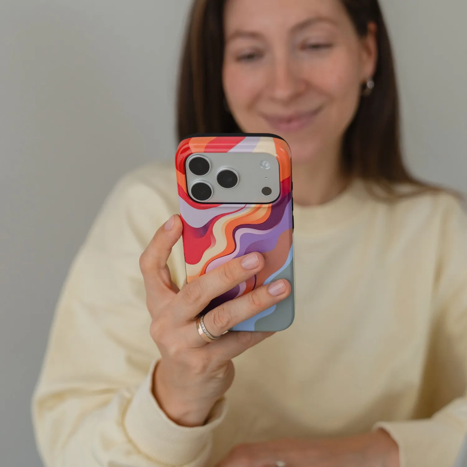 arktis iPhone 17 Hülle Happy Life Case mit MagSafe