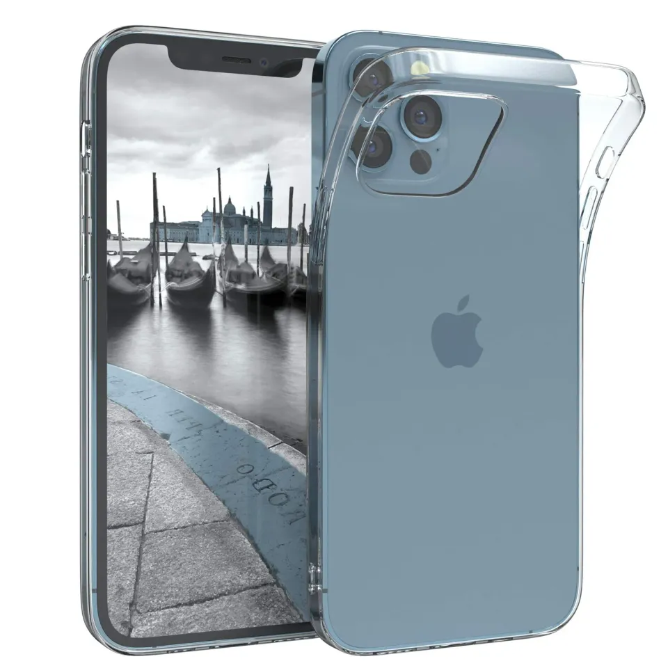 EAZY CASE Slim iPhone 12 / 12 Pro Silikonhülle Clear dünn