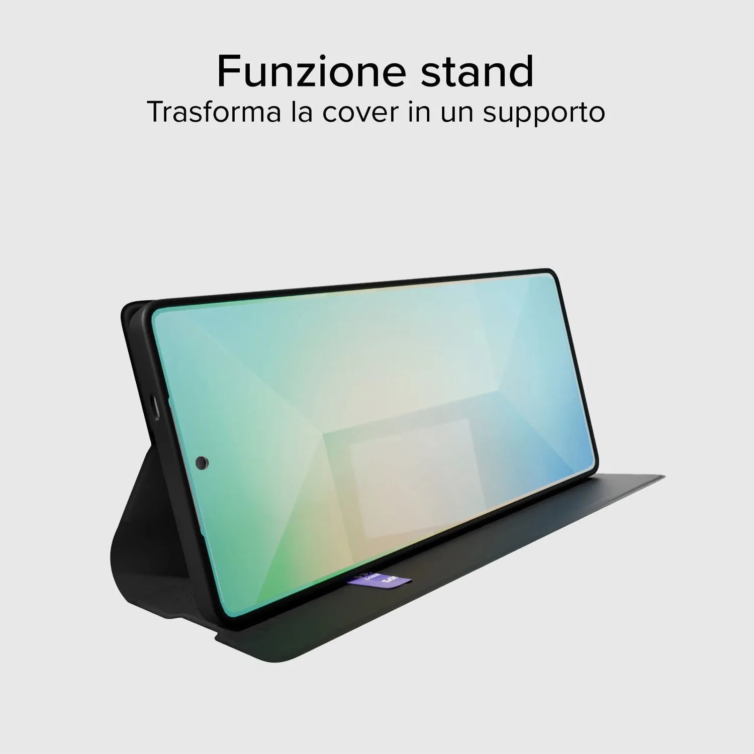 SBS Wallet Smooth S25 Ultra Klapphülle Schwarz Stand