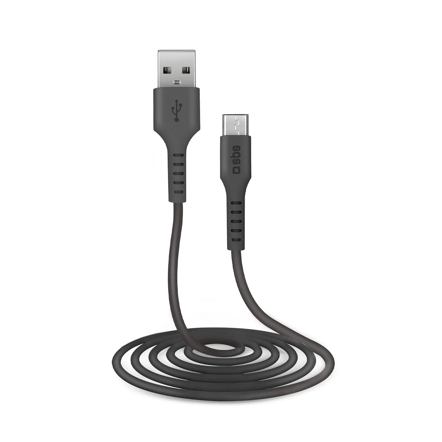 SBS USB Kabel Micro-USB 2 m schwarz Laden
