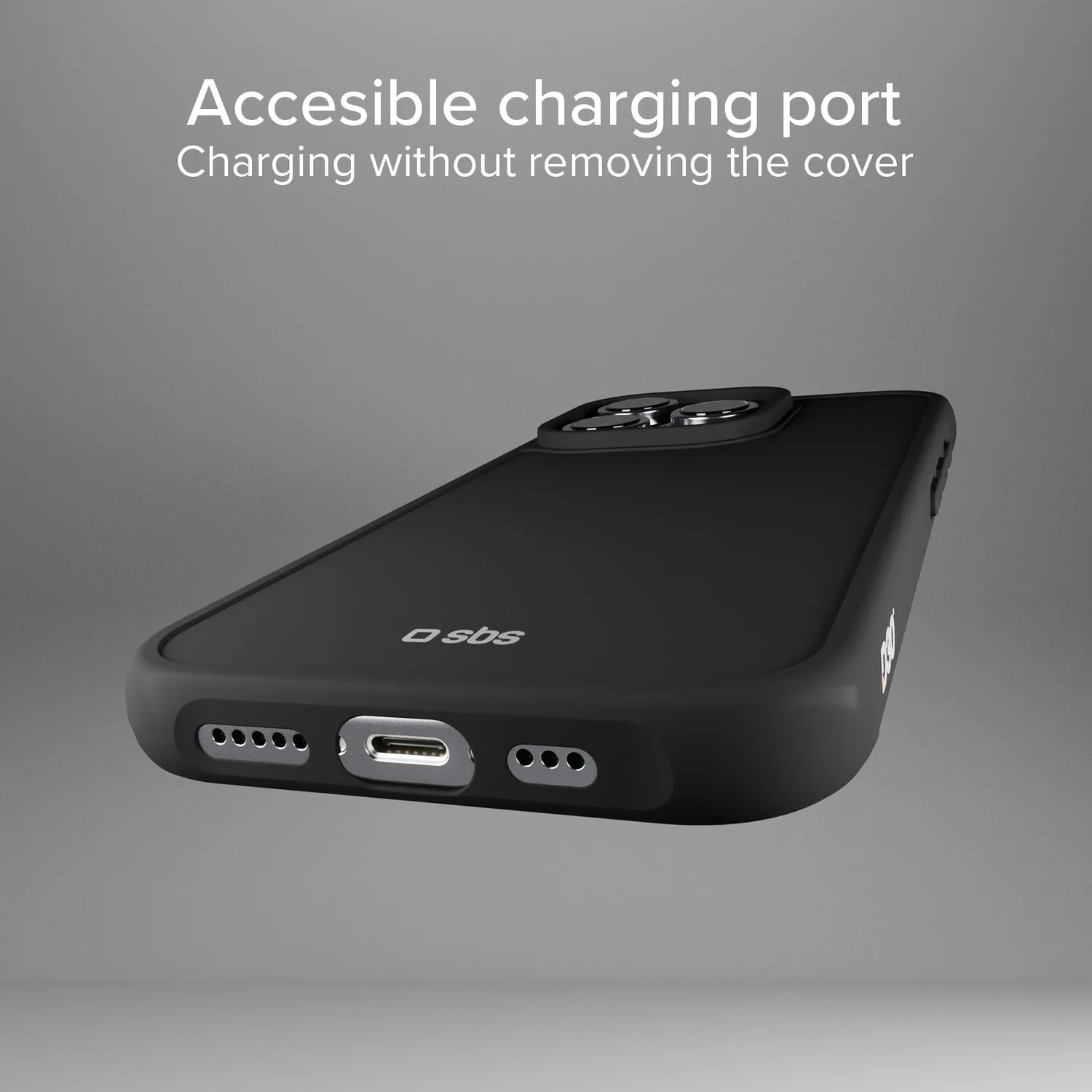 SBS iPhone 16 Pro Max Hülle D3O Schwarz stoßfest