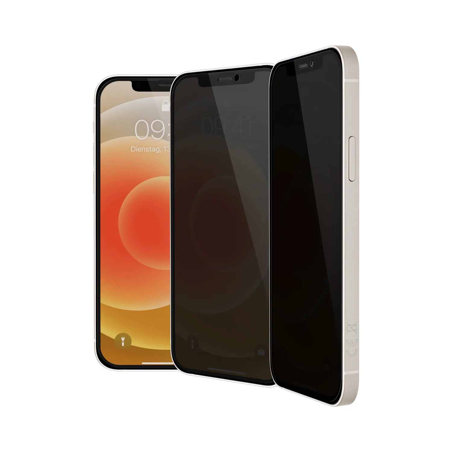 Artwizz PrivacyGlass iPhone 12 mini Blickschutz schwarz