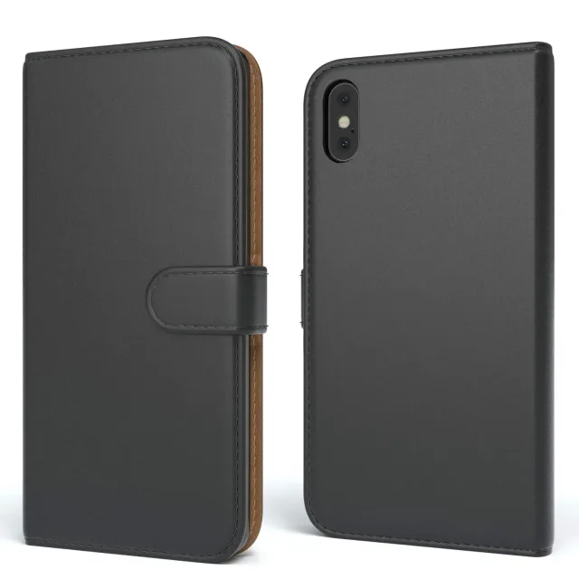 EAZY CASE Book iPhone XS Max Klapphülle Schwarz Kartenfach