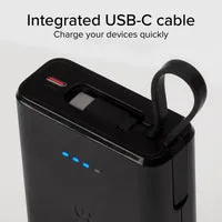SBS Powerbank 10000 mAh 20W USB-C Kabel schwarz