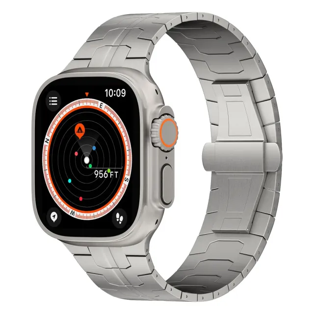 arktisband TITANIUM F-15 Apple Watch Ultra Armband Natur Titan