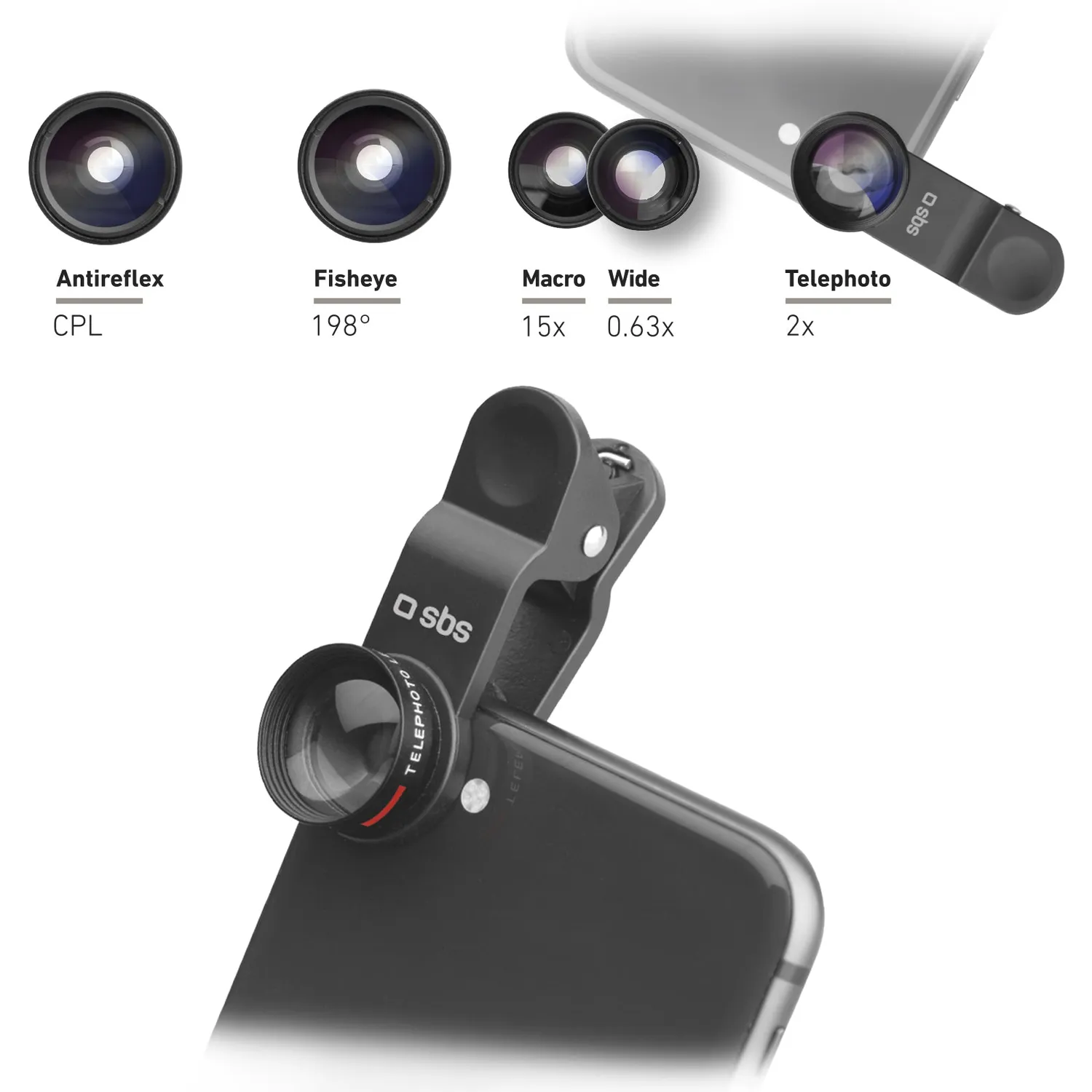 SBS Infinity Picture Linsen Kit 5in1 Handy Universal