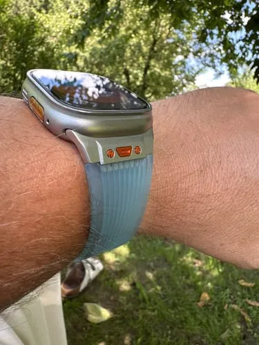 arktisband ICE Apple Watch Silikonarmband Aquablau 49/46/45/44mm