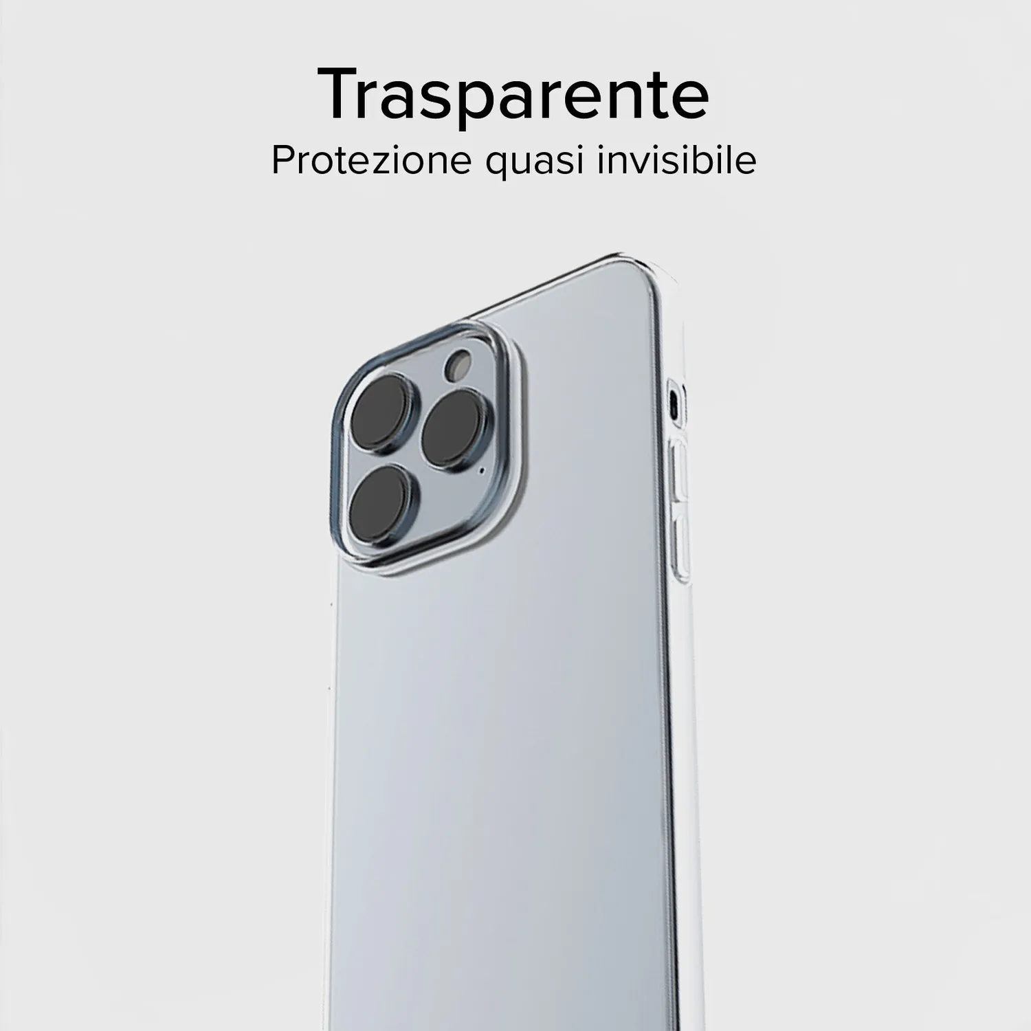 SBS Skinny iPhone 15 Pro Handyhülle Transparent dünn