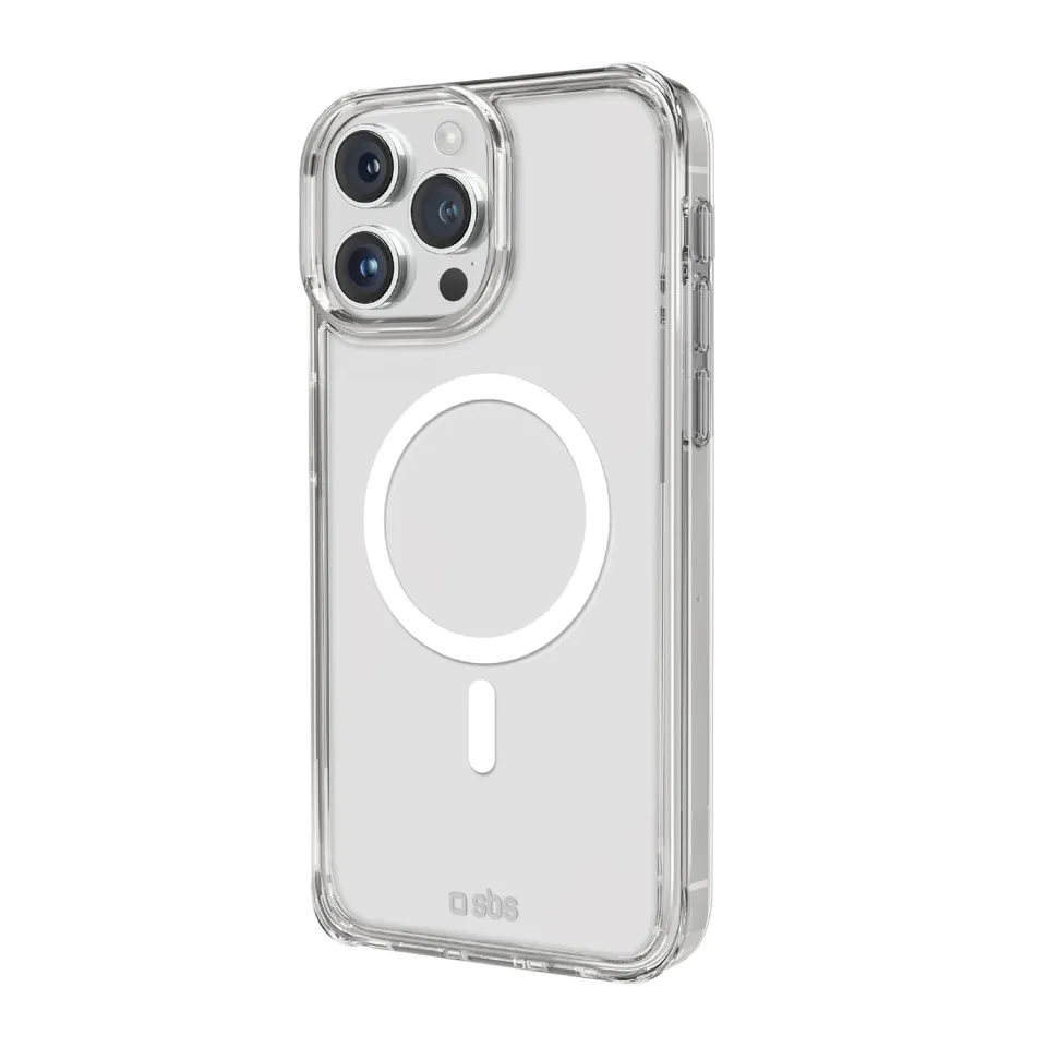 SBS iPhone 15 Pro Max Hülle transparent MagSafe