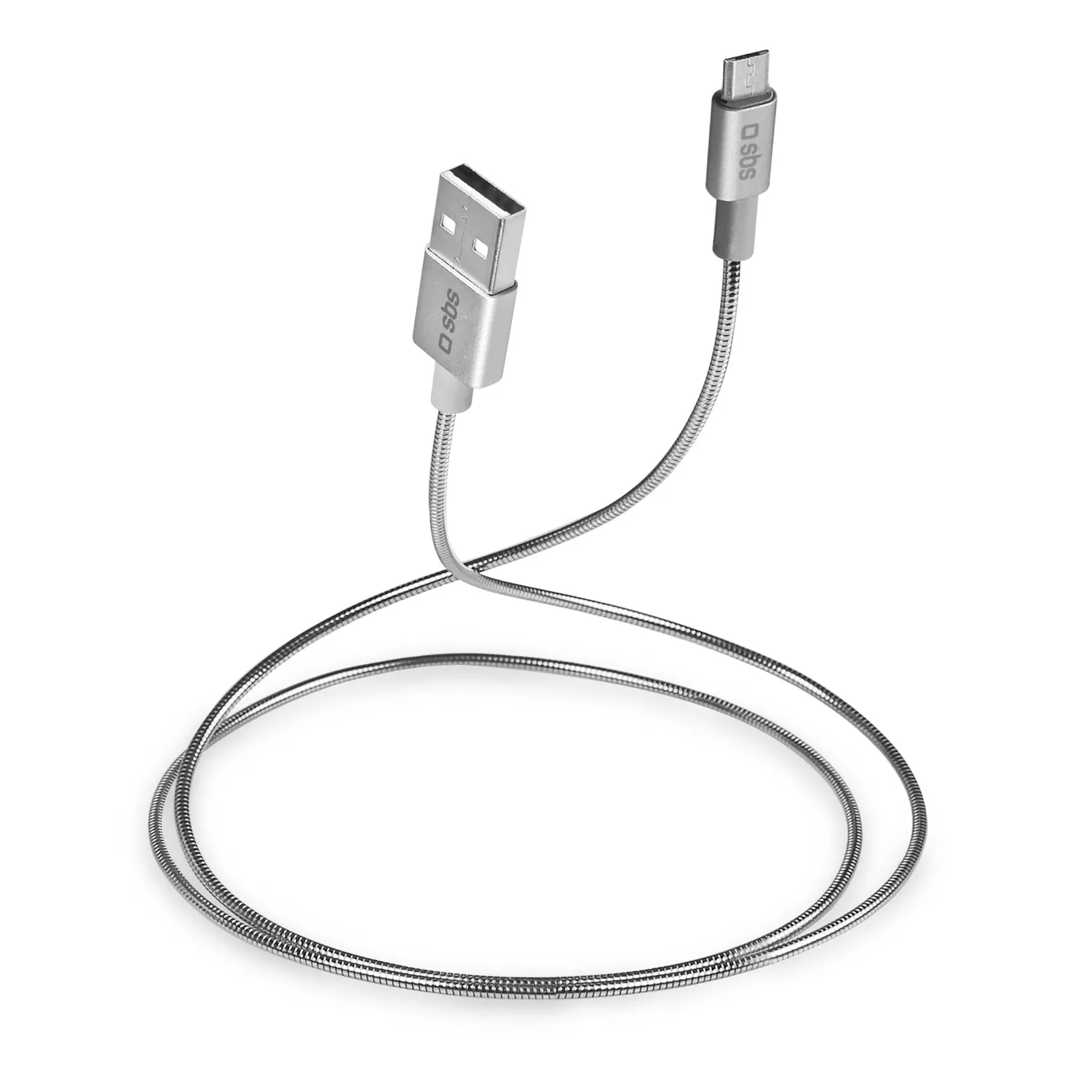 SBS Alu Ladekabel Micro-USB 150 cm flexibel