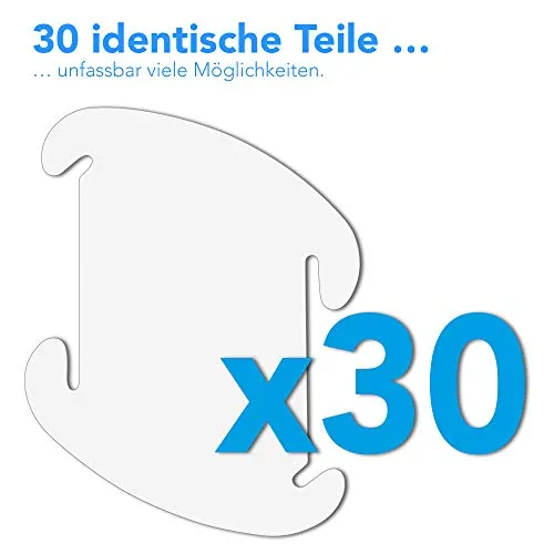 EAZY CASE Puzzle Lampe M 30cm Lampenschirm 30-teilig DIY