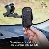 SBS Teleskop Handyhalterung Auto Saugnapf 360° schwarz