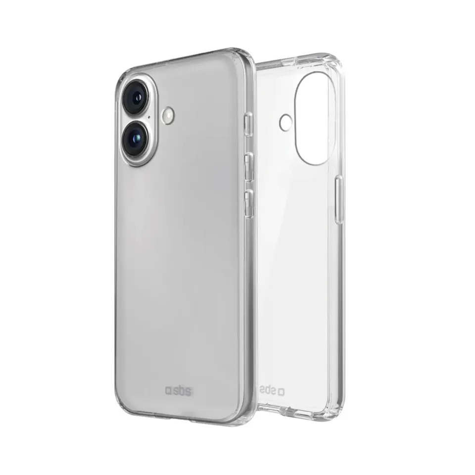 SBS Skinny Handyhülle iPhone 16 Transparent dünn