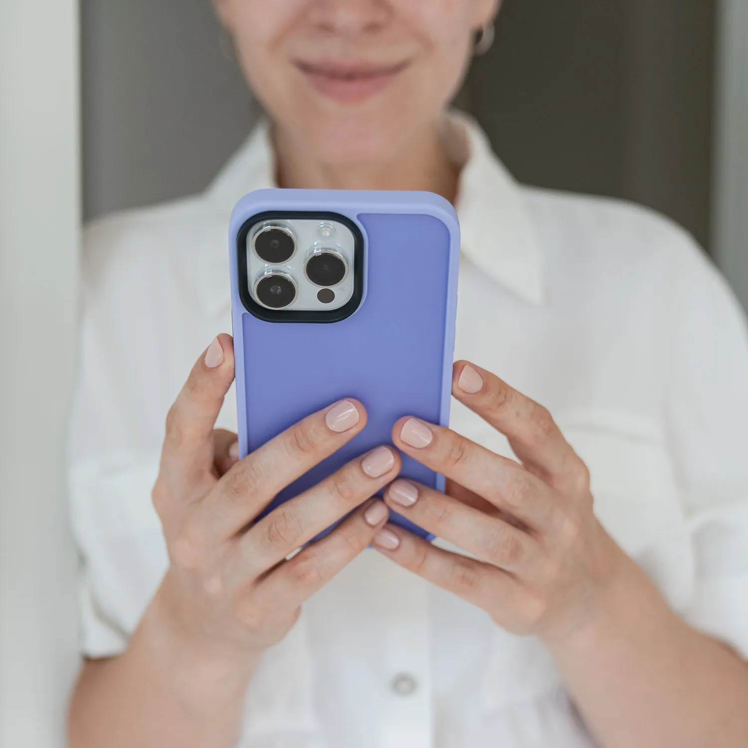 arktis iPhone 15 Pro Max Case Matt Nebelviolett