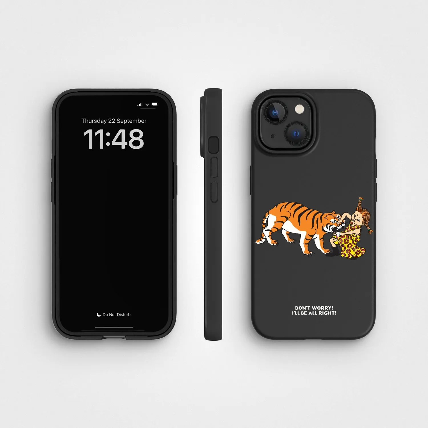 agood company PLNTPRTCT iPhone 15 Handyhülle Pippi I'll be all right