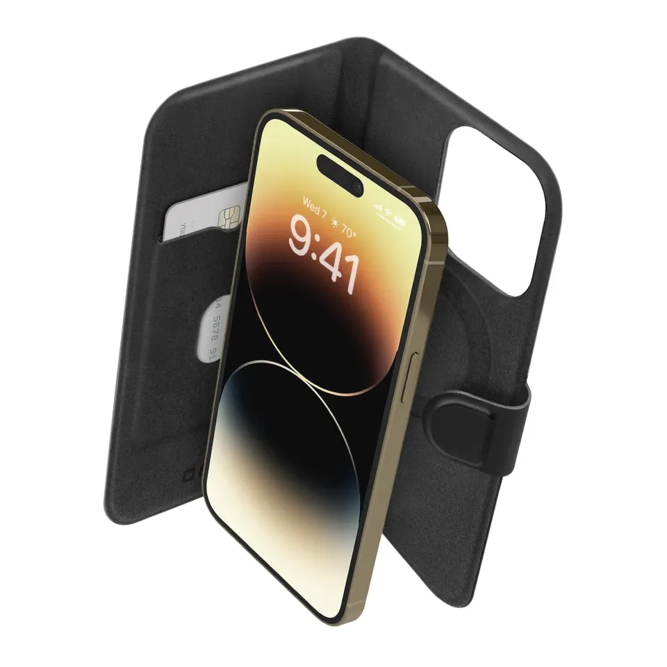 SBS Wallet Mag Slim Bookstyle Hülle iPhone 14 Pro Max schwarz