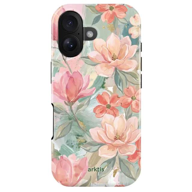 arktis iPhone 16 Hülle Pastel Flowers MagSafe Handyhülle
