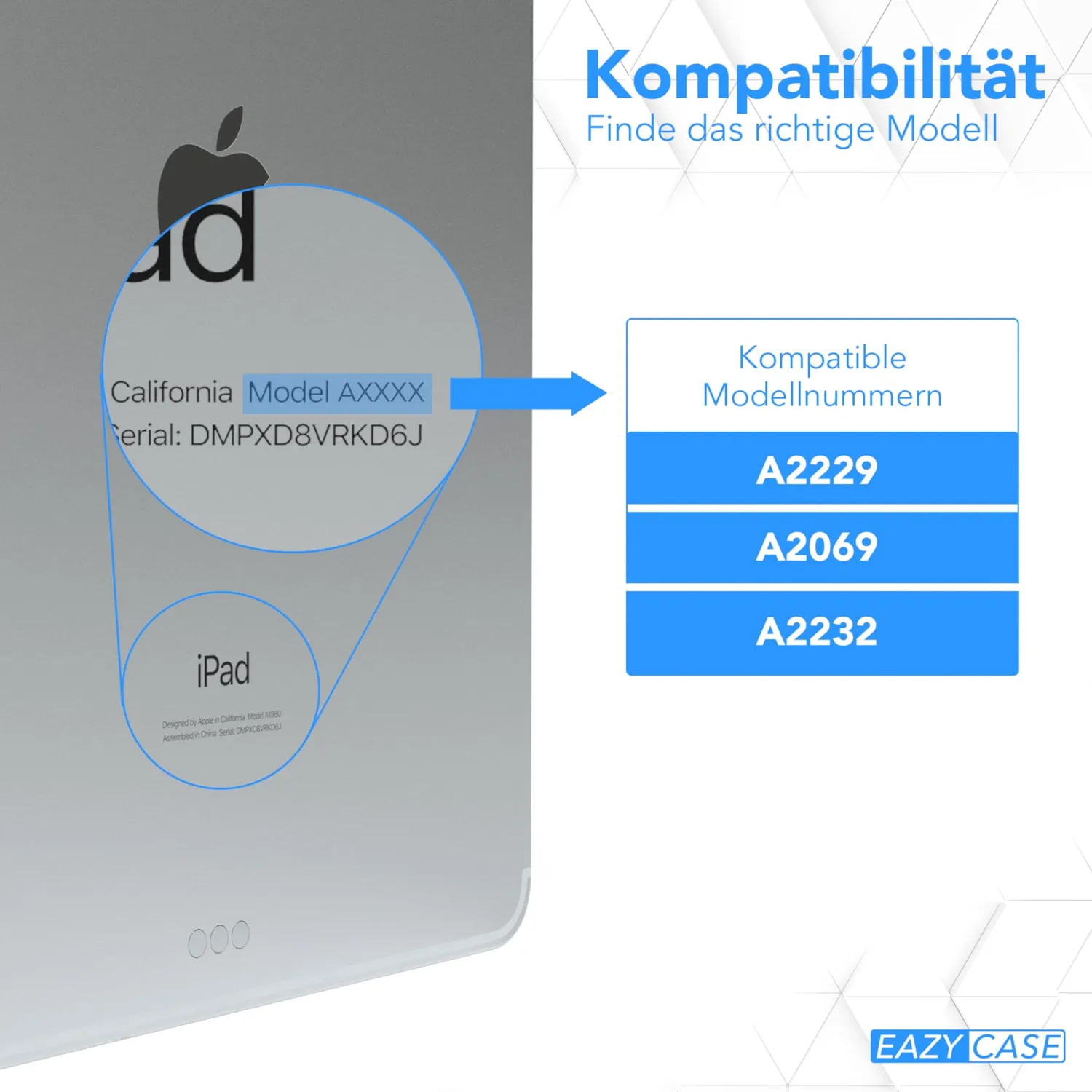 EAZY CASE iPad Pro 12,9 2020 4.Gen Tablethülle Schwarz 360° drehbar