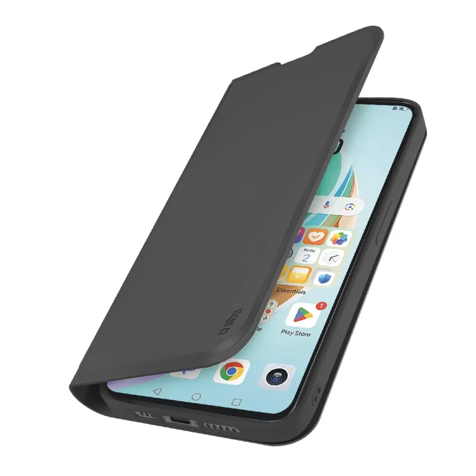 SBS Wallet Smooth Handyhülle Honor X6b Schwarz