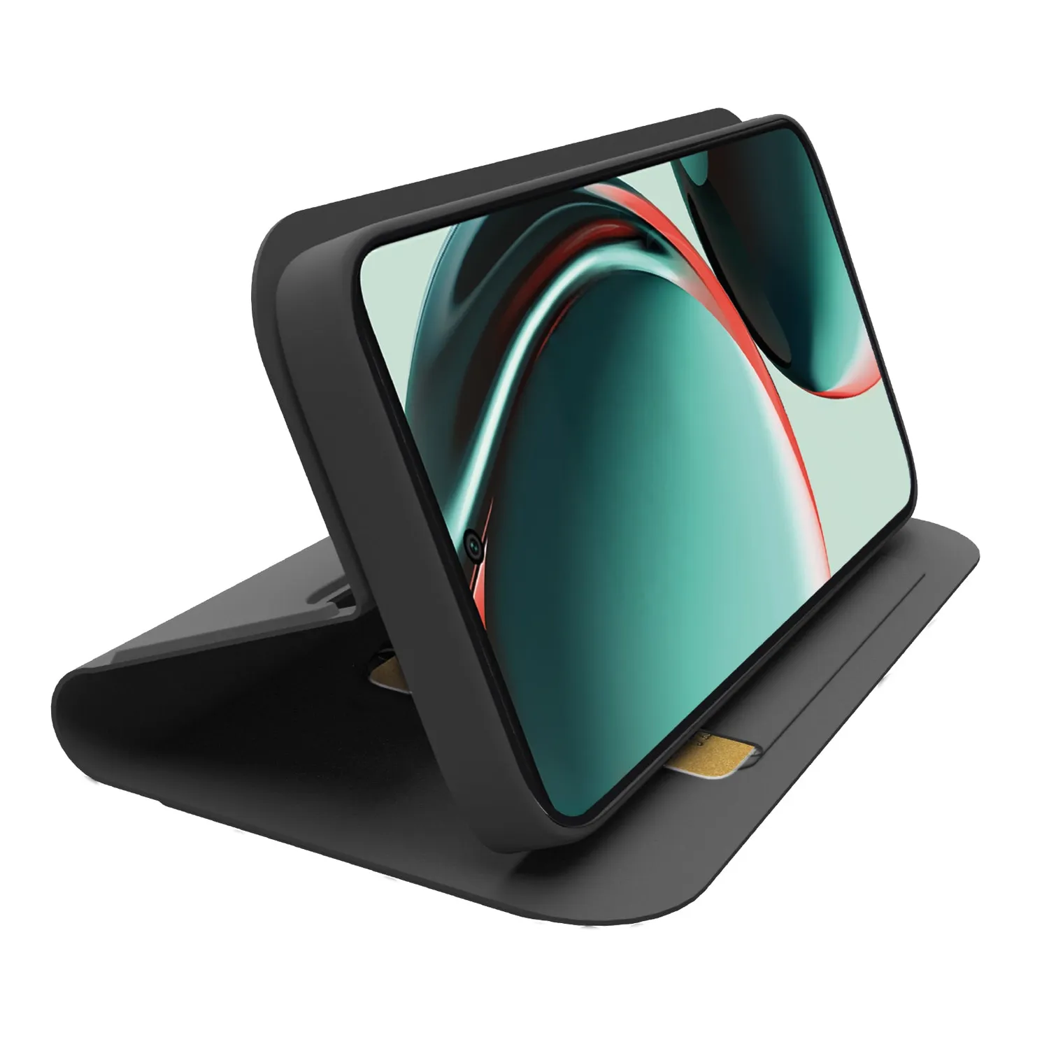 SBS Wallet Smooth OnePlus Nord CE 3 Hülle Schwarz Soft-Touch