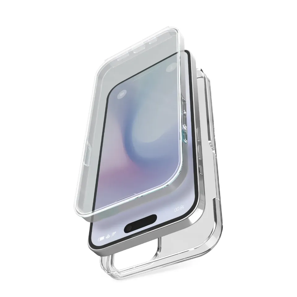 SBS Extreme 360° Hülle für iPhone 16 Pro Max transparent stoßfest