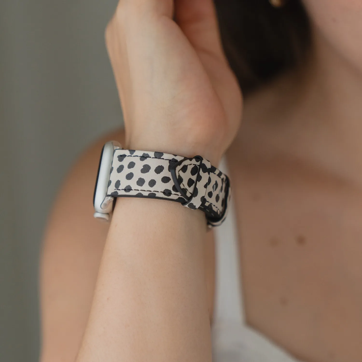 arktisband Studio Armband Cheetah Apple Watch Creme Leo