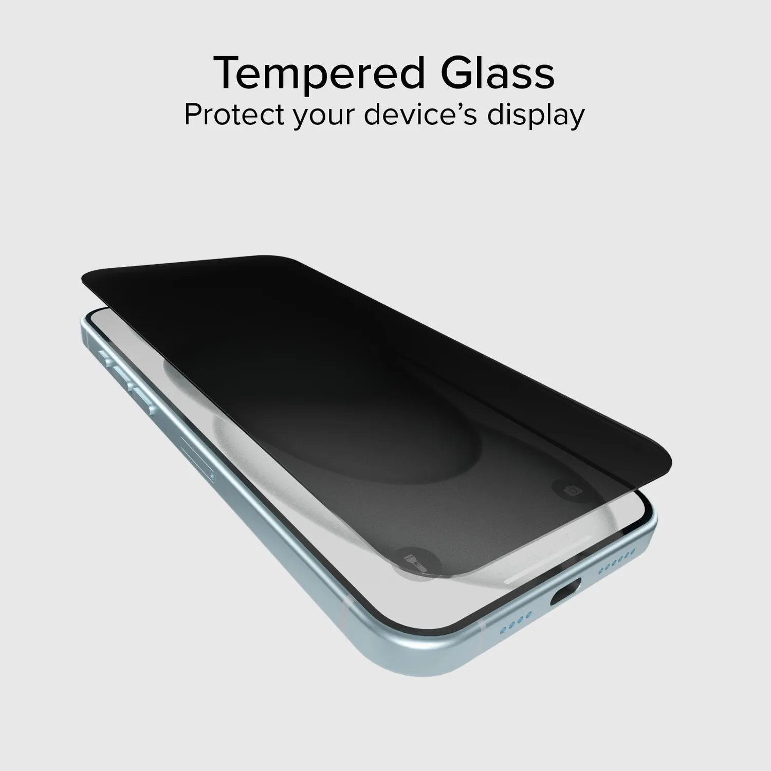 SBS iPhone 15 Plus Panzerglas Privacy Blickschutz Full