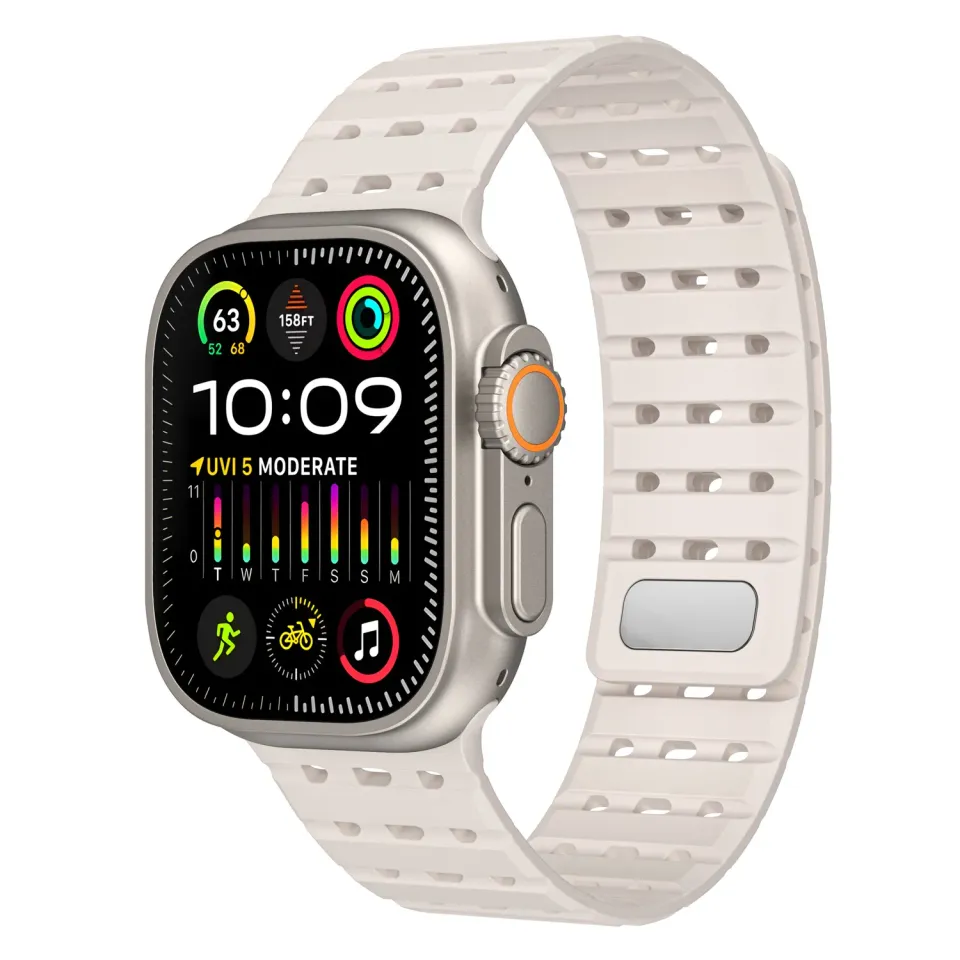 arktisband Power Apple Watch Armband Schwarz 49mm